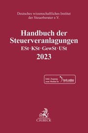 Cover von Handbuch der Steuerveranlagungen