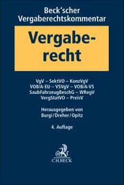 Cover von Beck'scher Vergaberechtskommentar 2: VgV, SektVO, KonzVgV, VOB/A-EU, VSVgV, VOB/A-VS, SaubFahrzeugBeschG, WRegV, VergStatVO, PreisV
