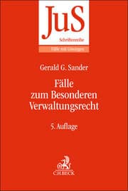 Cover von Fälle zum Besonderen Verwaltungsrecht