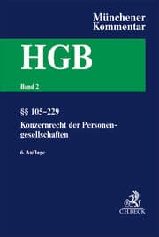 Cover von Münchener Kommentar zum Handelsgesetzbuch Bd. 2: Zweites Buch. Handelsgesellschaften und stille Gesellschaft. Erster Abschnitt. Offene Handelsgesellschaft,§§ 105-160. Zweiter Abschnitt. Kommanditgesellschaft: §§ 161-179, Konzernrecht derPersonenges