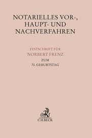 Cover von Notarielles Vor-, Haupt- und Nachverfahren
