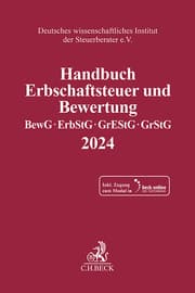 Cover von Handbuch Erbschaftsteuer und Bewertung 2024