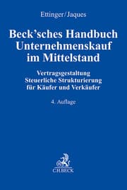 Cover von Beck'sches Handbuch Unternehmenskauf im Mittelstand