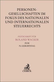 Cover von Personengesellschaften im Fokus des nationalen und Internationalen Steuerrechts
