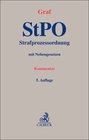 Cover von StPO Strafprozessordnung mit Nebengesetzen