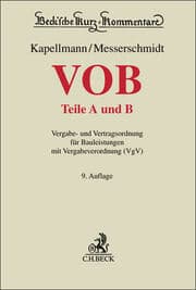 Cover von VOB Teile A und B