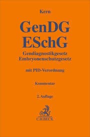 Cover von Gendiagnostikgesetz, Embryonenschutzgesetz. GenDG