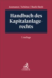 Cover von Handbuch des Kapitalanlagerechts