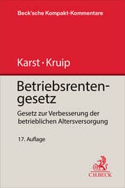 Cover von Betriebsrentengesetz. BetrAVG