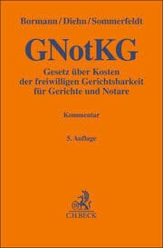 Cover von Gesetz über Kosten der freiwilligen Gerichtsbarkeit für Gerichte und Notare. GNotKG