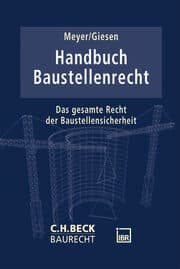 Cover von Handbuch Baustellenrecht