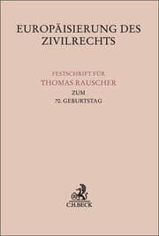 Cover von Europäisierung des Zivilrechts