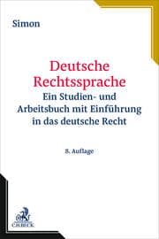 Cover von Deutsche Rechtssprache