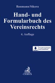 Cover von Hand- und Formularbuch des Vereinsrechts
