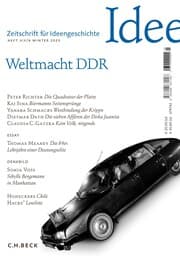 Cover von Zeitschrift für Ideengeschichte Heft XIX/4 Winter 2025