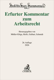 Cover von Erfurter Kommentar zum Arbeitsrecht