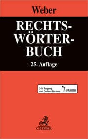 Cover von Rechtswörterbuch