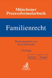 Cover von Münchener Prozessformularbuch Familienrecht