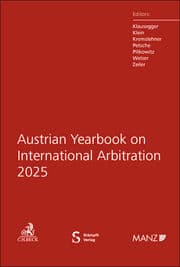 Cover von Austrian Yearbook on International Arbitration 2025