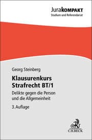 Cover von Klausurenkurs Strafrecht BT/1