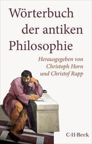 Cover von Wörterbuch der antiken Philosophie