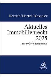 Cover von Aktuelles Immobilienrecht 2025