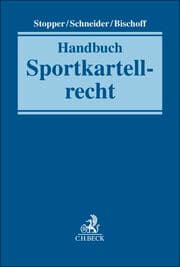 Cover von Handbuch Sportkartellrecht