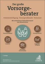 Cover von Der große Vorsorgeberater