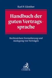Cover von Handbuch der guten Vertragssprache