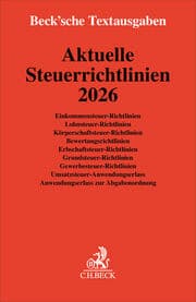 Cover von Aktuelle Steuerrichtlinien 2026
