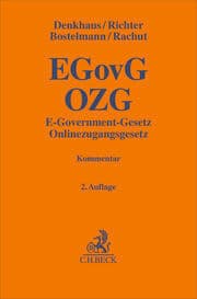 Cover von E-Government-Gesetz/Onlinezugangsgesetz. EGovG / OZG
