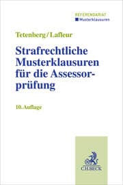 Cover von Strafrechtliche Musterklausuren für die Assessorprüfung