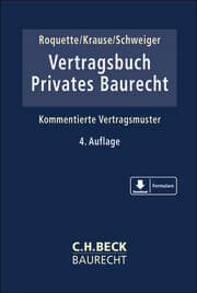 Cover von Vertragsbuch Privates Baurecht