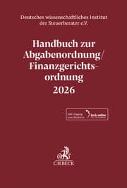 Cover von Handbuch zur Abgabenordnung / Finanzgerichtsordnung 2026. AO / FGO 2026