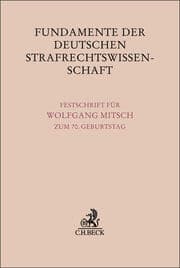 Cover von Fundamente der deutschen Strafrechtswissenschaft