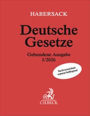 Cover von Deutsche Gesetze Gebundene Ausgabe I/2026