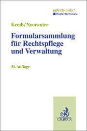 Cover von Formularsammlung für Rechtspflege und Verwaltung