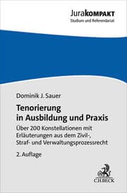Cover von Tenorierung in Ausbildung und Praxis