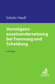 Cover von Vermögensauseinandersetzung bei Trennung und Scheidung
