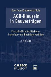 Cover von AGB-Klauseln in Bauverträgen