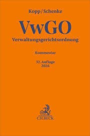 Cover von Verwaltungsgerichtsordnung. VwGO