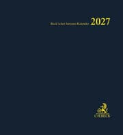 Cover von Beck'scher Juristen-Kalender 2027