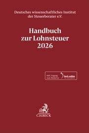 Cover von Handbuch zur Lohnsteuer 2026. LSt 2026