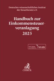 Cover von Handbuch zur Einkommensteuerveranlagung 2025. ESt 2025