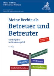 Cover von Meine Rechte als Betreuer und Betreuter