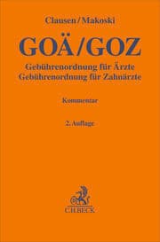 Cover von GOÄ/GOZ