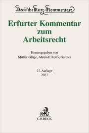 Cover von Erfurter Kommentar zum Arbeitsrecht