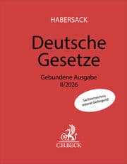 Cover von Deutsche Gesetze Gebundene Ausgabe II/2026