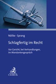 Cover von Schlagfertig im Recht