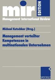 Cover von Management verteilter Kompetenzen in multinationalen Unternehmen